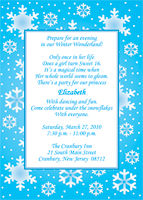 Seasonal Theme Invitation - Winter