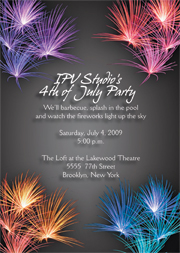 4th of July Party Invitation