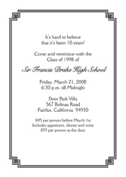 Class Reunion Invitation