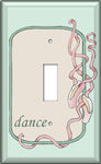 Single Decorated Light Switch Cover