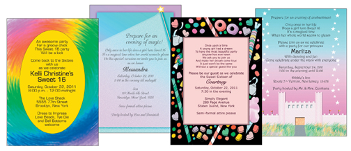 Sweet 16 Party invitations