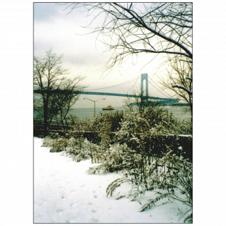 Cover of Christmas Holiday Card - Verrazano Bridge