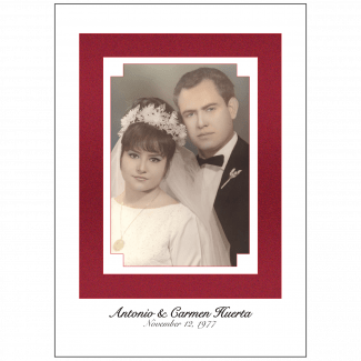 Cover of 40th Wedding Anniversary Party Invitation with Photo Cover of 40th Wedding Anniversary Party Invitation with Photo