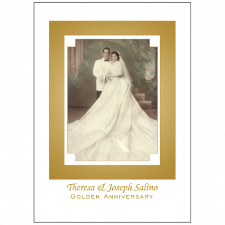 Cover of 50th Anniversary Party Invitation with Photo