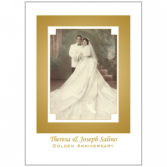 Cover of 50th Anniversary Party Invitation with Photo