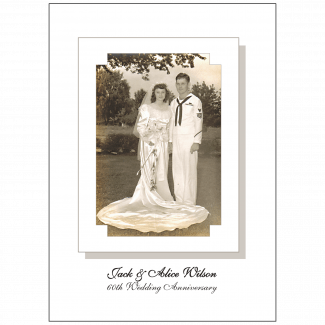 60th Wedding Anniversary Party Invitation with Photo 60th Wedding Anniversary Party Invitation with Photo