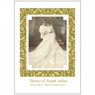 Cover of 50th Wedding Anniversary Party Invitation with Photo