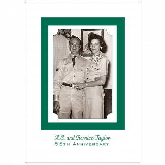Cover of 55th Wedding Anniversary Party Invitation with Photo Cover of 55th Wedding Anniversary Party Invitation with Photo