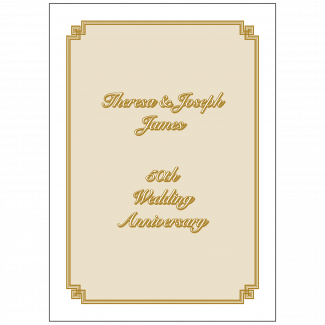 Cover of 50th Wedding Anniversary Party Invitation