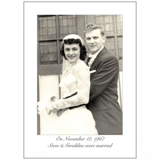 Cover of 50th Wedding Anniversary Party Invitation with Photo Cover of 50th Wedding Anniversary Party Invitation with Photo