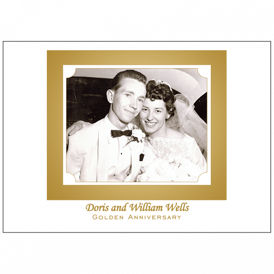 Cover of 50th Wedding Anniversary Party Invitation with Photo