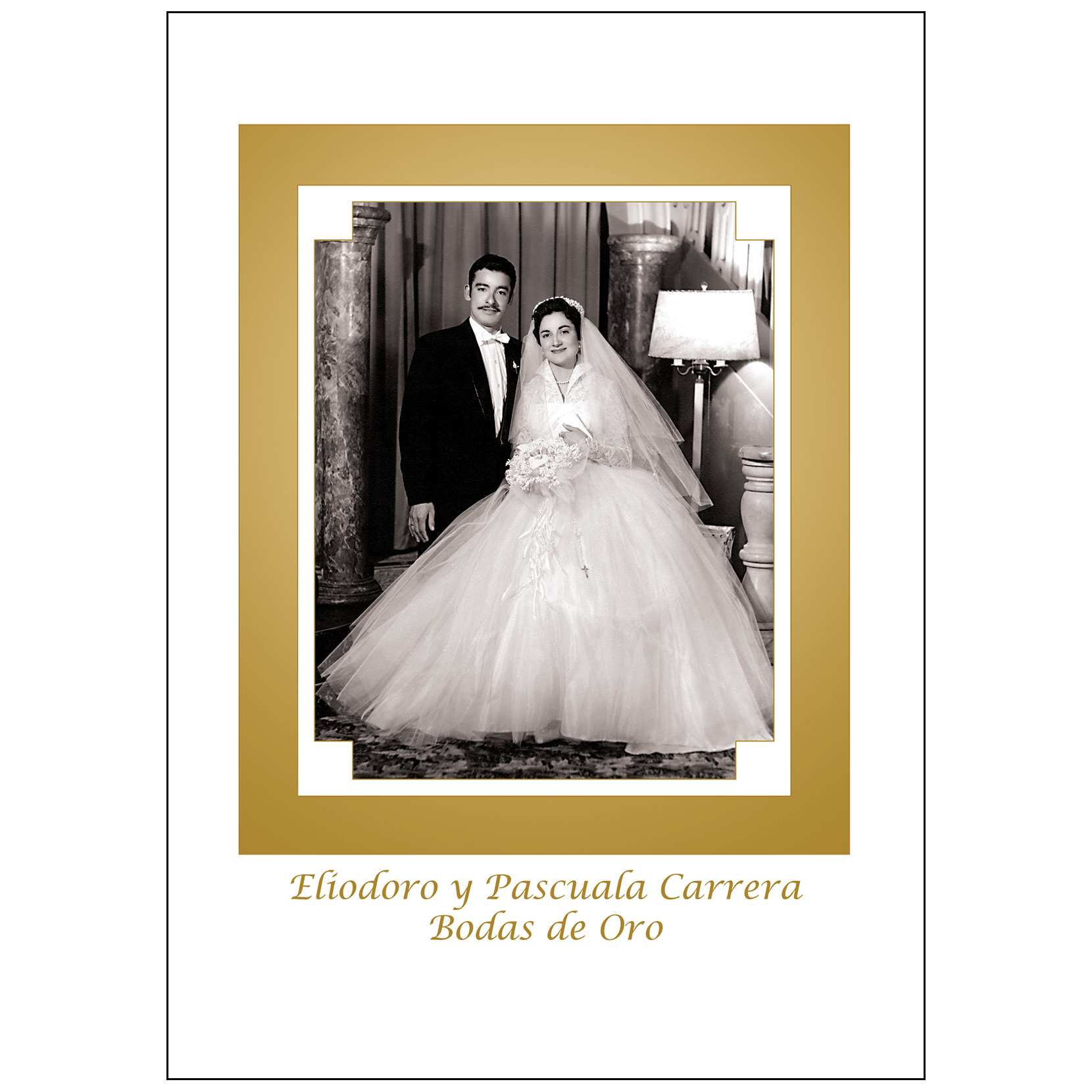 Spanish Wedding Anniversary Party Invitation Style 1R IPV Studio