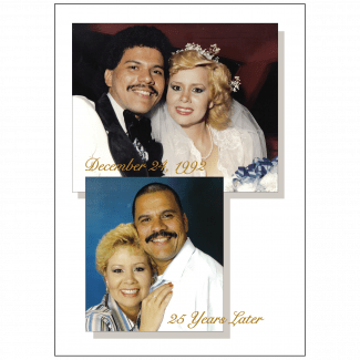 Cover of 25th Anniversary Party Invitation with Photo Cover of 25th Anniversary Party Invitation with Photo