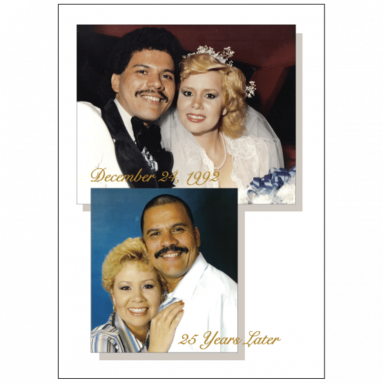 Cover of 25th Anniversary Party Invitation with Photo