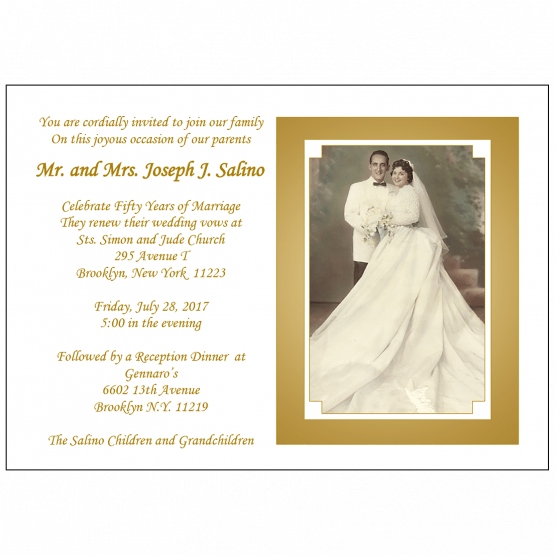 Wedding Anniversary Party Invitation