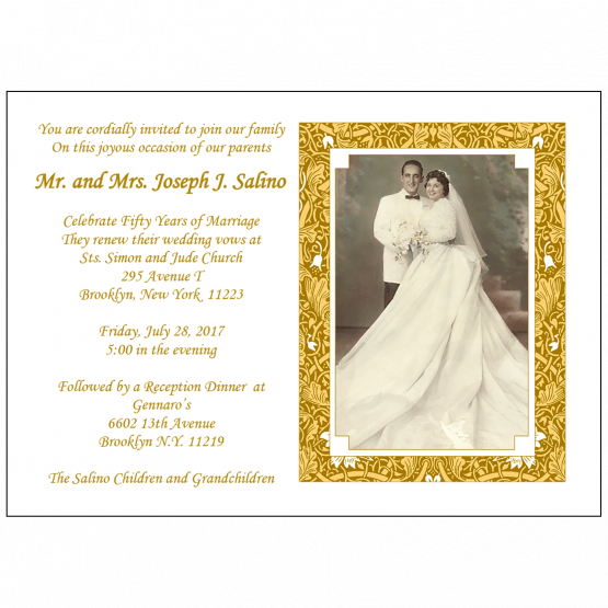 Wedding Anniversary Party Invitation