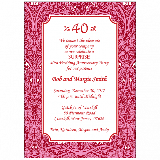 AP_019_08_17_new 40th Wedding Anniversary Party Invitation