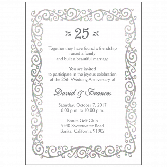 AP_026_08_17_new 25th Wedding Anniversary Party Invitation