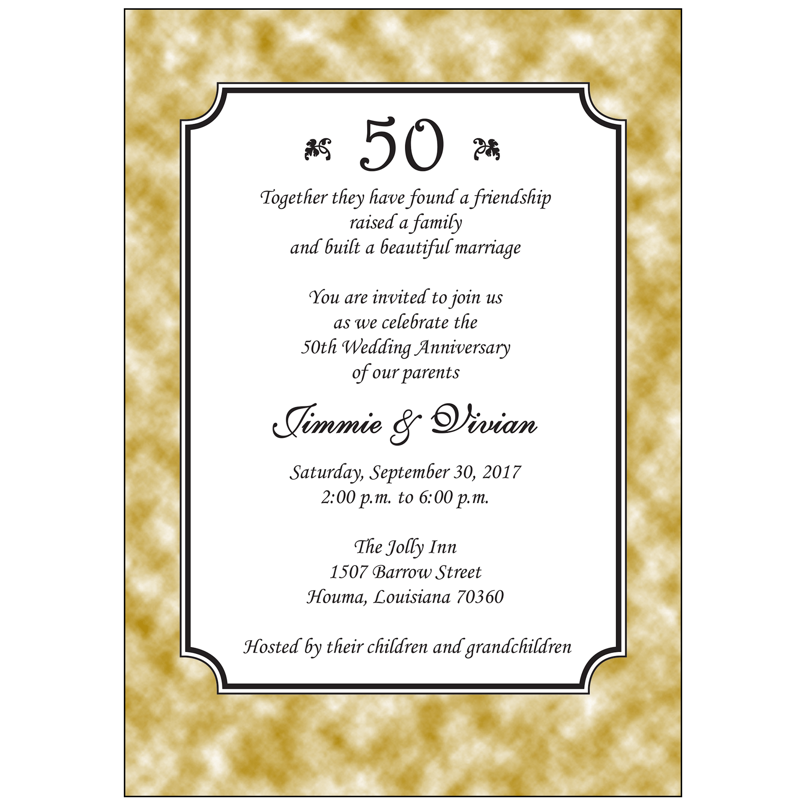 Anniversary Party Invitation, Style AP-033 ⋆ IPV Studio
