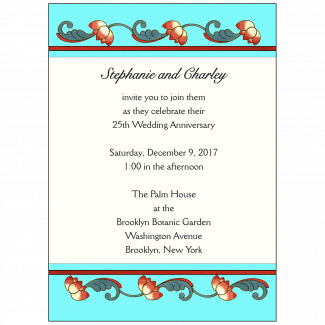 Wedding Anniversary Party Invitation Wedding Anniversary Party Invitation