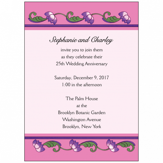 Wedding Anniversary Party Invitation