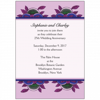 Wedding Anniversary Party Invitation