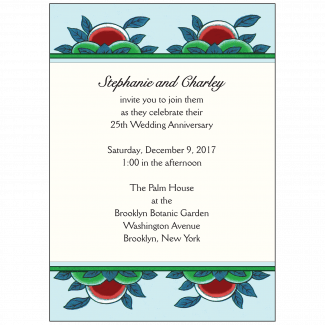 Wedding Anniversary Party Invitation