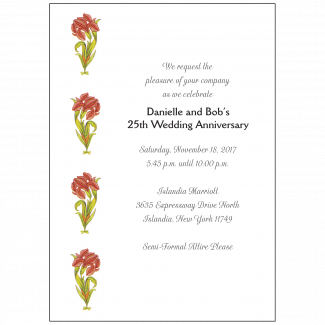 Wedding Anniversary Party Invitation Wedding Anniversary Party Invitation