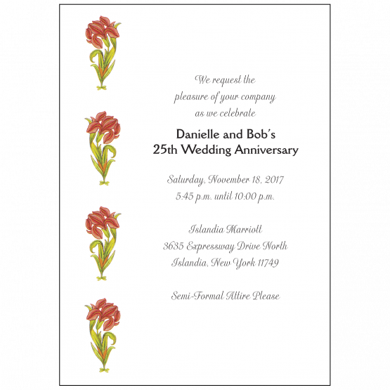 Wedding Anniversary Party Invitation Wedding Anniversary Party Invitation