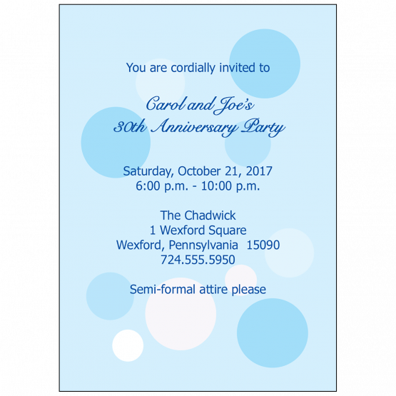 Anniversary Party Invitation