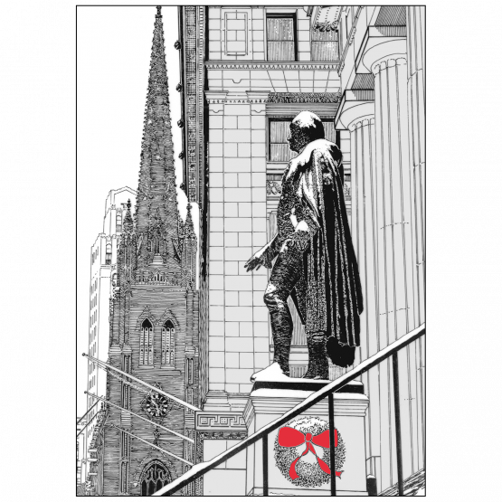 Cover of Wall Street Winter Christmas Holiday Card