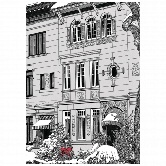 Cover of Brownstone Winter V Christmas Holiday Card Cover of Brownstone Winter V Christmas Holiday Card