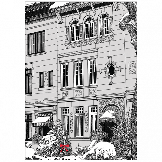 Cover of Brownstone Winter V Christmas Holiday Card