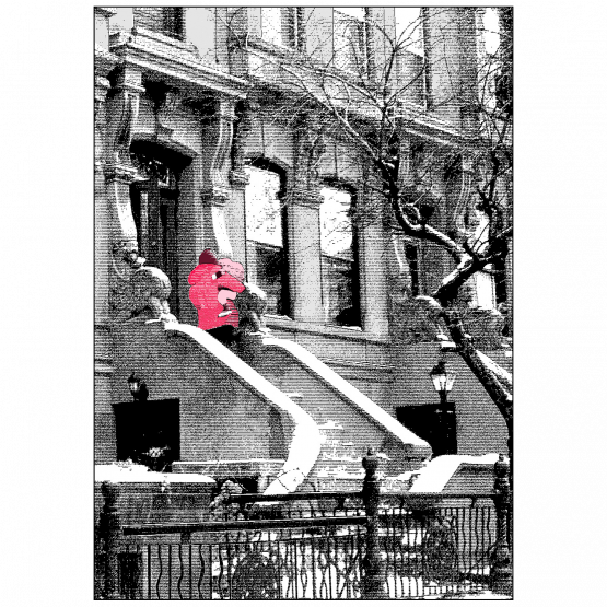 Cover of Christmas Holiday Card Brownstone