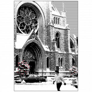 Front Cover of Christmas Holiday Card - Old First Church Front Cover of Christmas Holiday Card - Old First Church