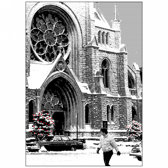 Front Cover of Christmas Holiday Card - Old First Church Front Cover of Christmas Holiday Card - Old First Church