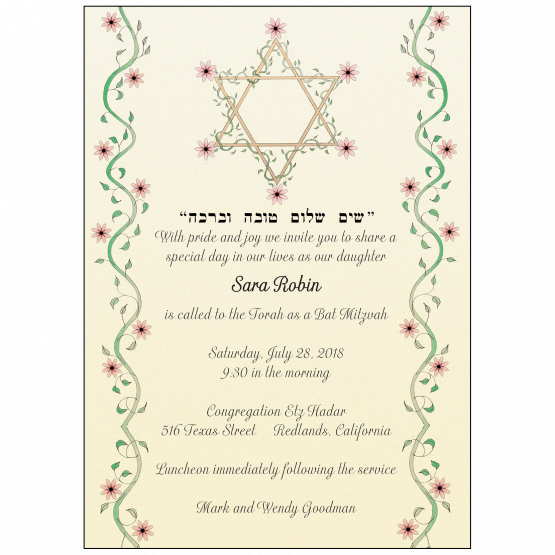 Bar/Bat Mitzvah Invitation Bar/Bat Mitzvah Invitation