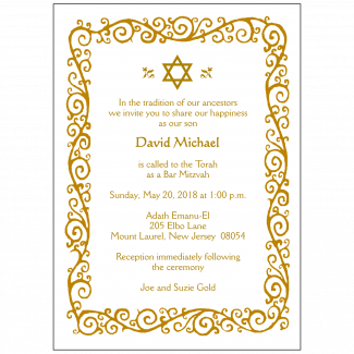 Bar/Bat Mitzvah Invitation Bar/Bat Mitzvah Invitation