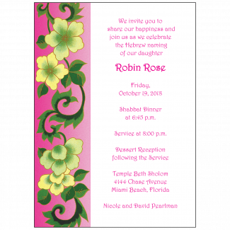 Jewish Baby Naming Invitation Jewish Baby Naming Invitation