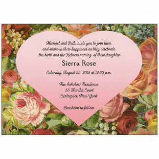 Jewish Baby Naming Invitation Jewish Baby Naming Invitation