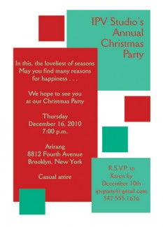 Christmas Party Invitation, CPIT-06