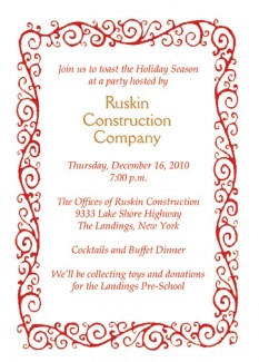 Christmas Party Invitation, CPIT-08
