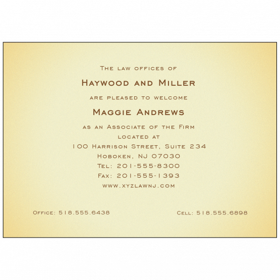 New Business Announcement
