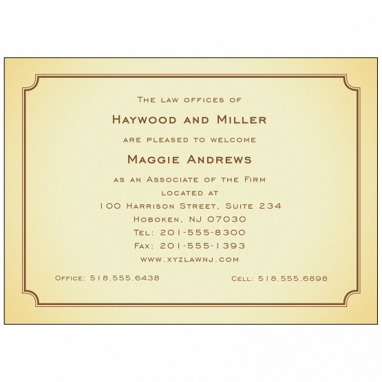 New Business Announcement