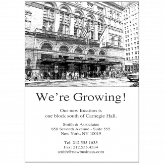 New Business Announcement New Business Announcement