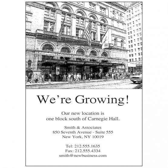 New Business Announcement
