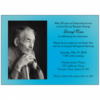 Retirement Party Invitation with Photo Retirement Party Invitation with Photo