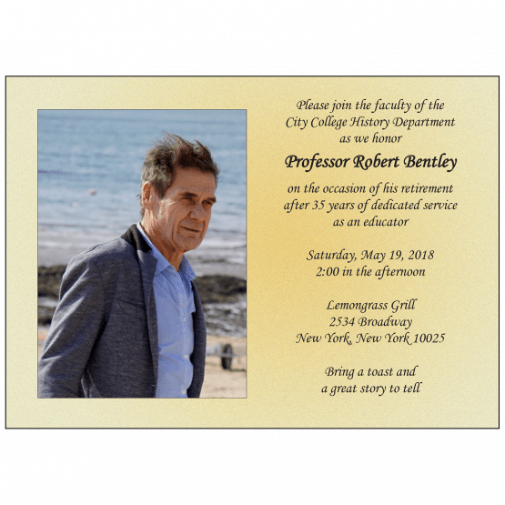 Retirement Party Invitation with Photo