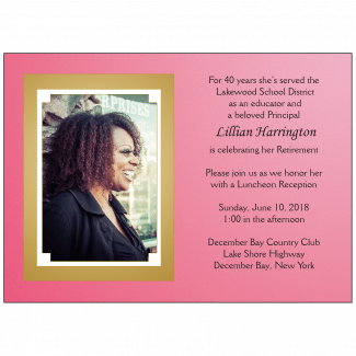 Retirement Party Invitation with Photo Retirement Party Invitation with Photo
