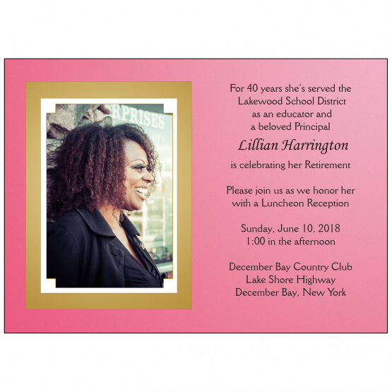Retirement Party Invitation with Photo Retirement Party Invitation with Photo